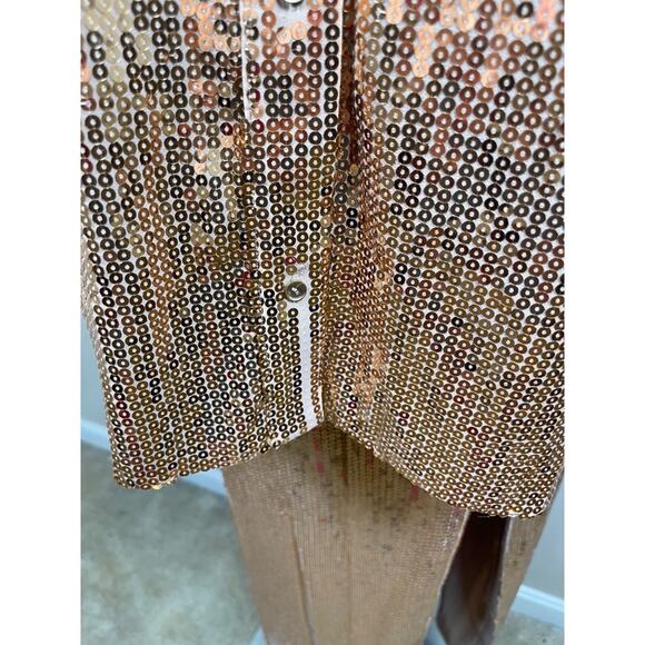 Retrofete Carlotta Savannah Sequin Embellished Long Sleeve Maxi Skirt Set XS/S - Picture 8 of 15